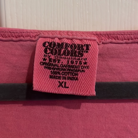 EUC—Phi Mu—“Bid Day” Pink Tank with Gold Letters - Picture 6 of 8